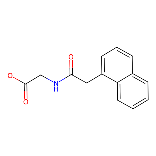 2-[(2-Naphthalen-1-ylacetyl)amino]acetate structure