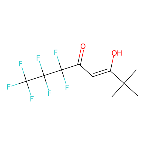 1,1,1,2,2,3,3-Heptafluoro-6-hydroxy-7,7-dimethyl-5-octene-4-one structure