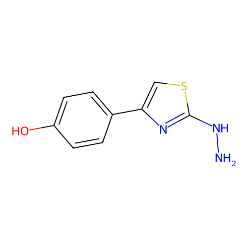 4-(2-Hydrazinylthiazol-4-yl)phenol structure