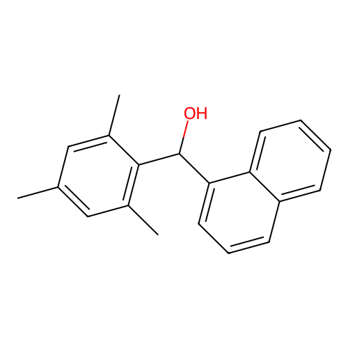 Naphthalen-1-yl-(2,4,6-trimethylphenyl)methanol structure