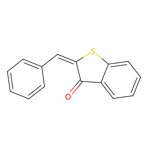 (2E)-2-benzylidene-1-benzothiophen-3-one structure