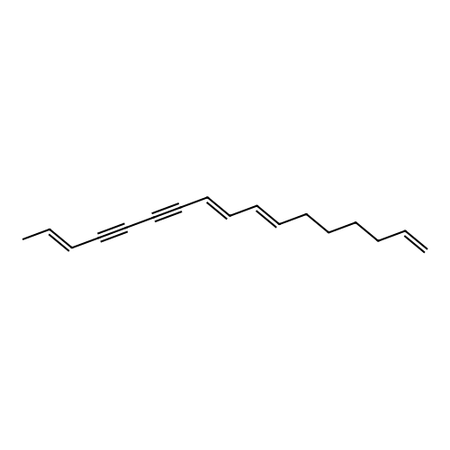 1,7,9,15-Heptadecatetraene-11,13-diyne structure