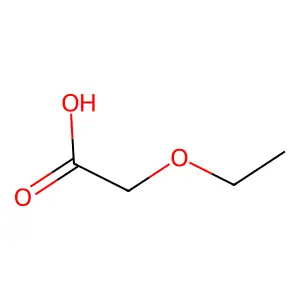 乙氧基乙酸 structure