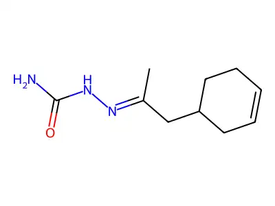 (1-Cyclohex-3-en-1-ylpropan-2-ylideneamino)urea structure