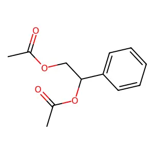 1,2-Ethanediol, 1-phenyl-, 1,2-diacetate structure