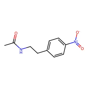N-(2-(4-硝基苯基)乙基)乙酰胺 structure