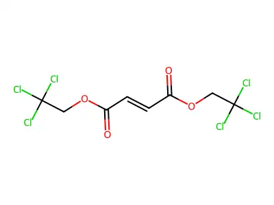 bis(2,2,2-trichloroethyl) (E)-but-2-enedioate structure