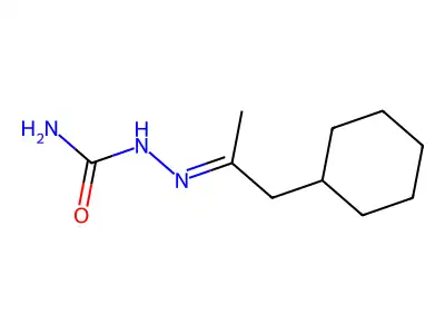 (1-Cyclohexylpropan-2-ylideneamino)urea structure