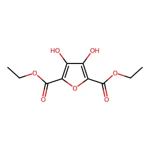 Diethyl 3,4-dihydroxyfuran-2,5-dicarboxylate structure