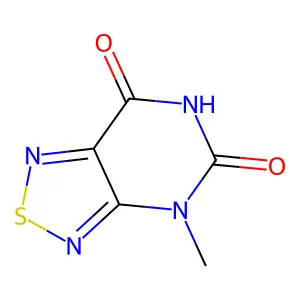 (1,2,5)Thiadiazolo(3,4-d)pyrimidine-5,7(4H,6H)-dione, 4-methyl- structure
