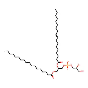 1,2-Dioleoyl-sn-glycero-3-phospho(1-rac-glycerol) structure