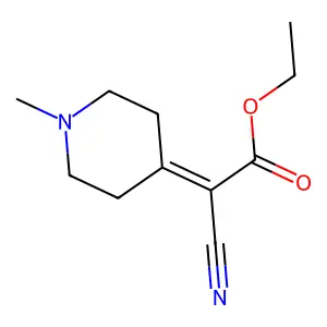 Ethyl(1-Methyl-4-piperidylidene)-cyanoacetate structure