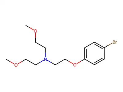 [2-(4-Bromophenoxy)ethyl]bis(2-methoxyethyl)amine structure