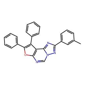 8,9-Diphenyl-2-(m-tolyl)furo[3,2-e][1,2,4]triazolo[1,5-c]pyrimidine structure