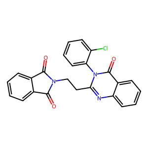 2-[2-[3-(2-Chlorophenyl)-4-oxoquinazolin-2-yl]ethyl]isoindole-1,3-dione structure