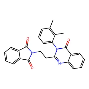 2-[2-[3-(2,3-Dimethylphenyl)-4-oxoquinazolin-2-yl]ethyl]isoindole-1,3-dione structure
