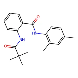 N-(2,4-dimethylphenyl)-2-(2,2-dimethylpropanoylamino)benzamide structure