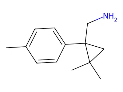 [2,2-Dimethyl-1-(4-methylphenyl)cyclopropyl]methanamine structure