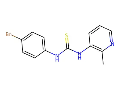 1-(4-Bromophenyl)-3-(2-methylpyridin-3-yl)thiourea structure