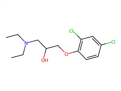 1-(2,4-Dichlorophenoxy)-3-(diethylamino)propan-2-ol structure