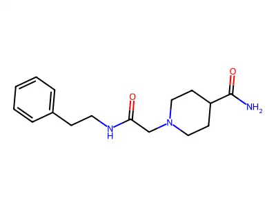 1-(2-Oxo-2-(phenethylamino)ethyl)piperidine-4-carboxamide structure