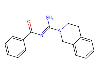 N-[3,4-dihydroisoquinolin-2(1H)-yl(imino)methyl]benzamide structure