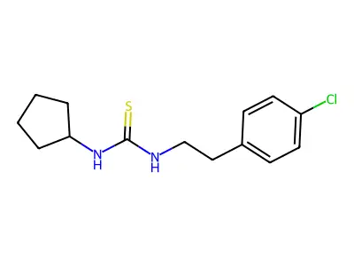 1-[2-(4-Chlorophenyl)ethyl]-3-cyclopentylthiourea structure