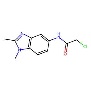 2-Chloro-N-(1,2-dimethyl-1H-benzoimidazol-5-yl)-acetamide structure