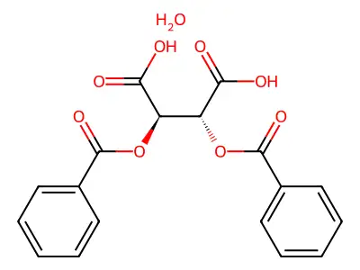 (2R,3R)-2,3-Bis(benzoyloxy)butanedioate structure