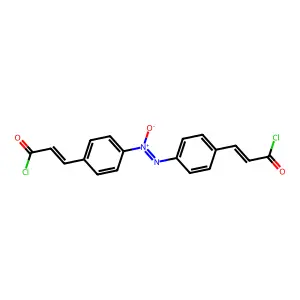2-Propenoyl chloride, 3,3'-[(1-oxido-1,2-diazenediyl)di-4,1-phenylene]bis- structure