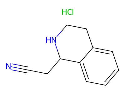 (1,2,3,4-Tetrahydro-isoquinolin-1-yl)-acetonitrile hydrochloride structure