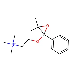 2-(3,3-Dimethyl-2-phenyloxiran-2-yl)oxyethyl-trimethylazanium structure