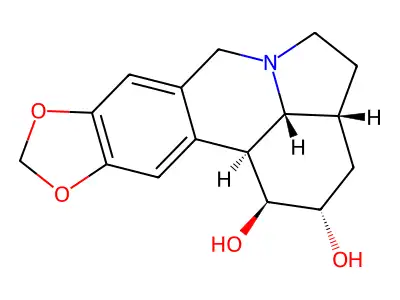 Lycorine, dihydro- structure