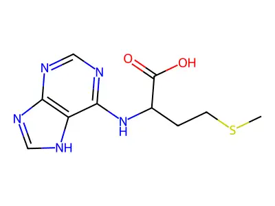 4-methylsulfanyl-2-(7H-purin-6-ylamino)butanoic Acid structure
