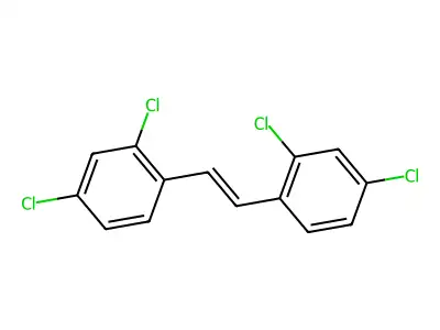 2,4-dichloro-1-[2-(2,4-dichlorophenyl)ethenyl]benzene structure