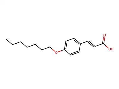 4-(Heptyloxy)cinnamic acid structure