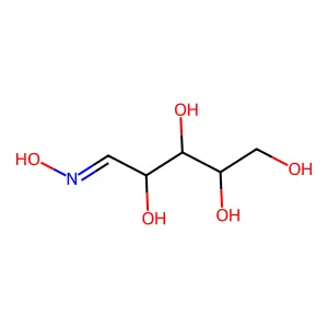 (5E)-5-hydroxyiminopentane-1,2,3,4-tetrol structure