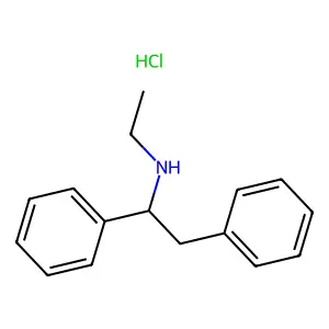 N-Ethyl-alpha-phenylphenethylamine hydrochloride structure