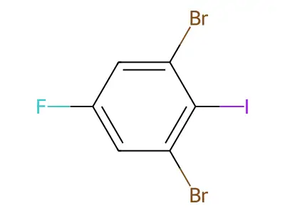1,3-Dibromo-5-fluoro-2-iodobenzene structure