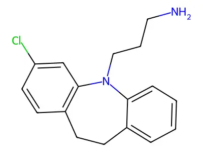 Didemethylclomipramine structure