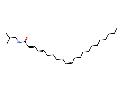 N-(2-甲基丙基)二十二碳-2,4,10-三烯酰胺 structure