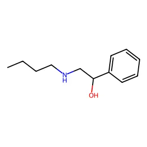 2-(Butylamino)-1-phenylethanol structure