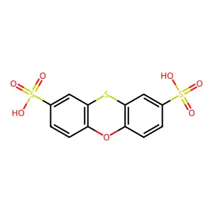 2,8-Phenoxathiindisulfonic acid structure