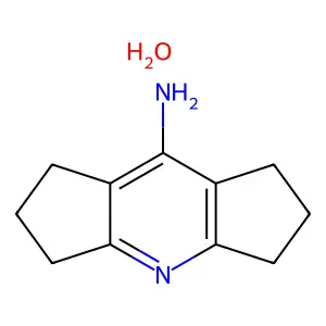 Dicyclopenta(b,e)pyridine, 1,2,3,5,6,7-hexahydro-8-amino-, hydrate structure