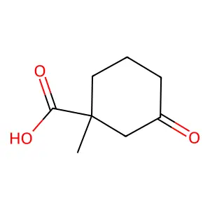 1-Methyl-3-oxocyclohexanecarboxylic acid structure