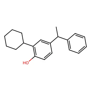 Phenol, 2-cyclohexyl-4-(1-phenylethyl)- structure