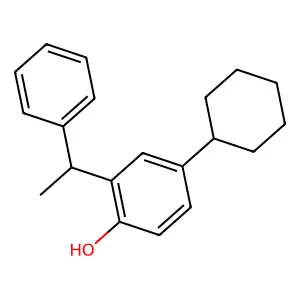 4-Cyclohexyl-2-(1-phenylethyl)phenol structure