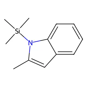 1H-Indole, 2-methyl-1-(trimethylsilyl)- structure