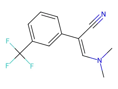 3-(Dimethylamino)-2-[3-(trifluoromethyl)phenyl]acrylonitrile structure
