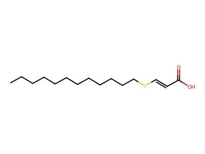 2-Propenoic acid, 3-(dodecylthio)- structure